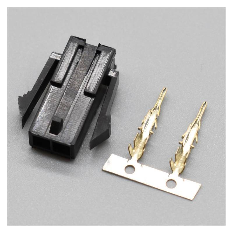 JUANZD 5–50 Sets 2-Pin-Wege-Micro-Fit-Stecker männlich weiblich 3,0 mm Rastermaß Draht-zu-Draht-Stecker 436450200 436400200(Male set,10Sets) von JUANZD