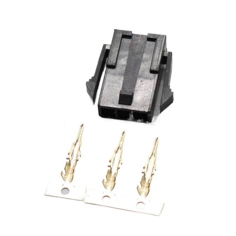 JUANZD 5–50 Sets 3-Pin-Wege-Micro-Fit-Stecker männlich weiblich 3,0 mm Rastermaß Draht-zu-Kabel-zu-Platine-Stecker 436450300 436400310(Male set,50Sets) von JUANZD