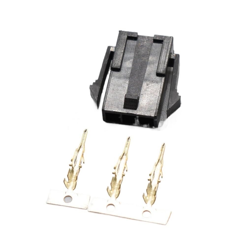 JUANZD 5–50 Sets 3-Pin-Wege-Micro-Fit-Stecker männlich weiblich 3,0 mm Rastermaß Draht-zu-Kabel-zu-Platine-Stecker 436450300 436400310(Male set,5Sets) von JUANZD