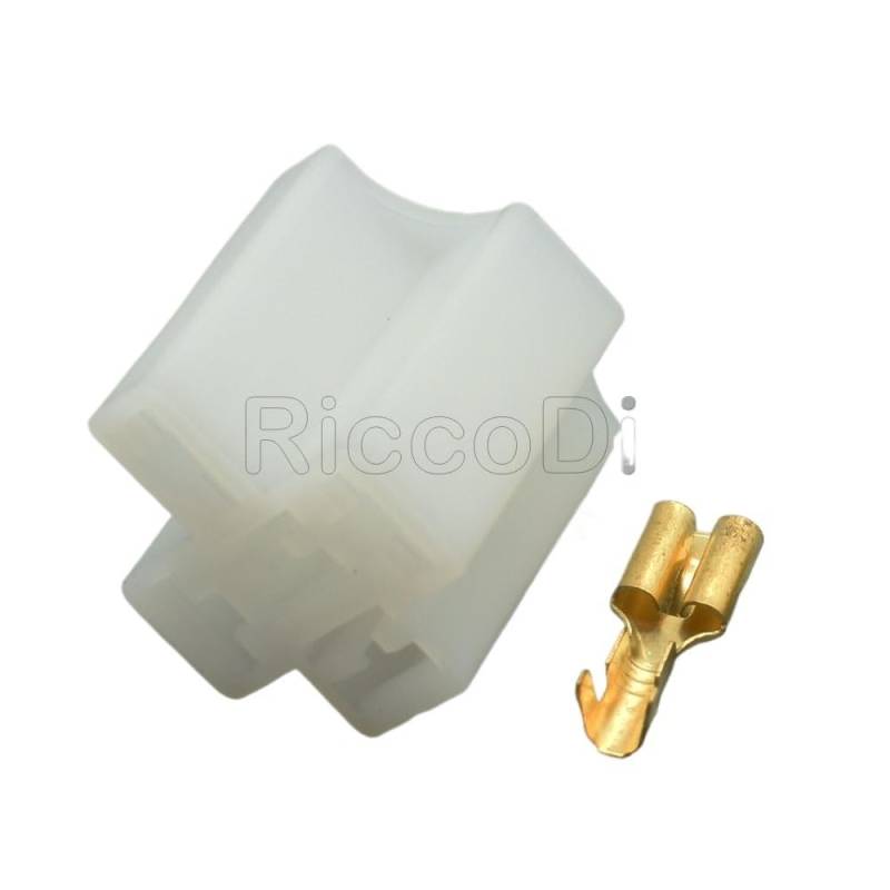 JUANZD 5-50Set Buchse 3-1393310-7 Stecker Housi 5Pin Automotive Relais Sockel Verdrahtung Stecker Stecker mit Messing Anschlüssen(White Brass,50Sets) von JUANZD