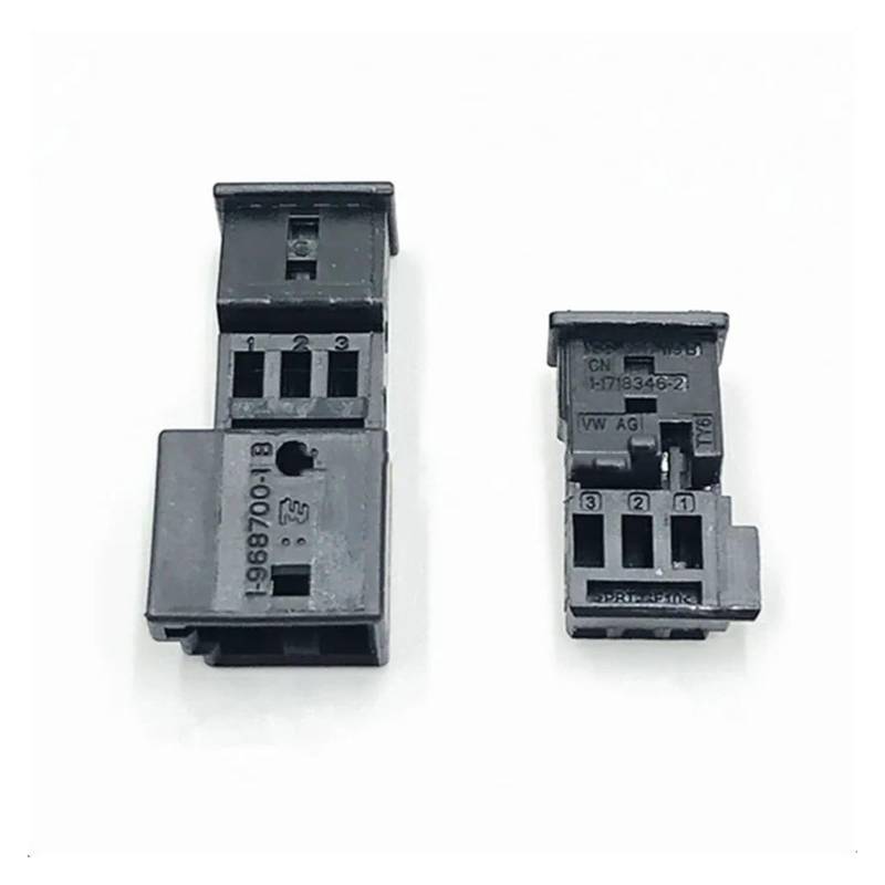 JUANZD 5 Set 3 Pin 1-968700-1 1355620-1 Auto Stereo Stecker Auto Stecker Höhen Stecker Regen sensor Buchse(Female and male) von JUANZD