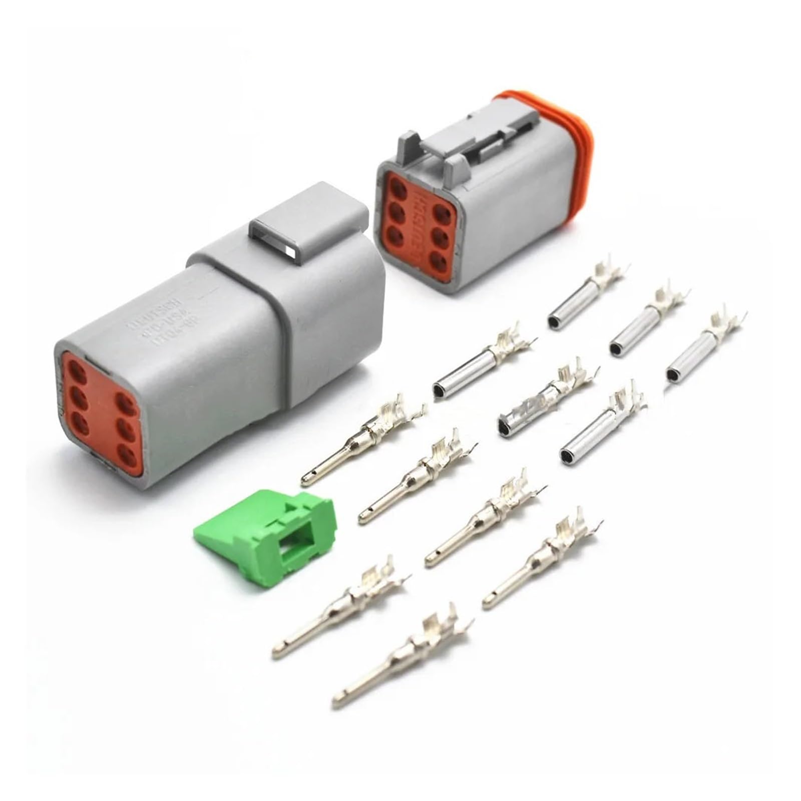 JUANZD 5 Sets 6pin DT Wasserdicht Männlich Weiblich Elektrische Anschlussstecker DT04-6P DT06-6S Mit Terminals(6P Female and Male,10 sets) von JUANZD