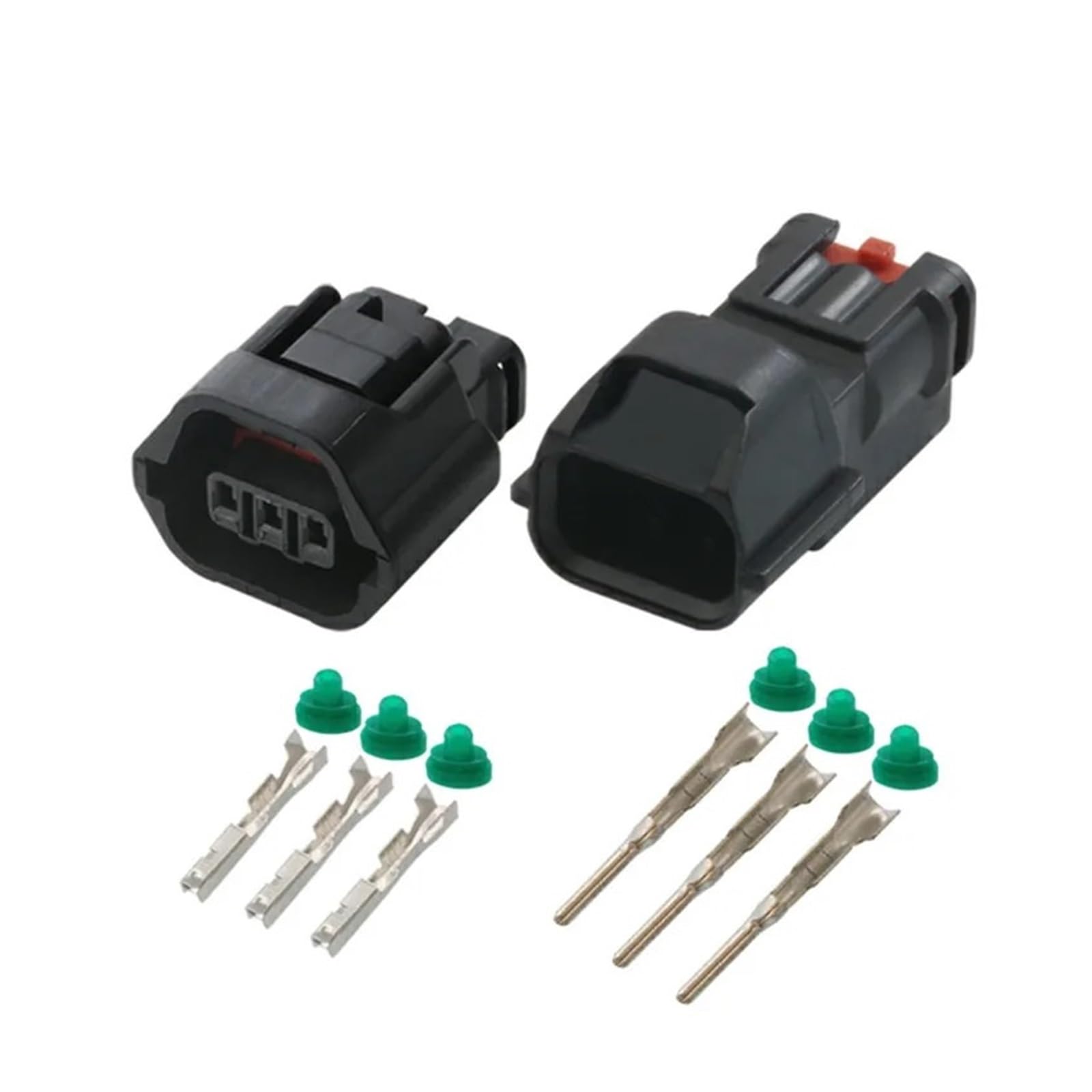 JUANZD 5 Stücke 3Pin Auto Speed ​​Draht Stecker Nockenwellensensor Stecker MG641234-5 7283-8730-30(Famale and Male) von JUANZD