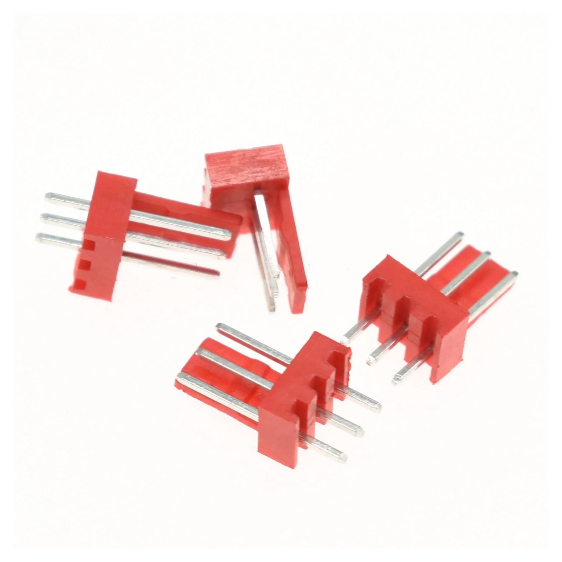 JUANZD 50-200Pcs 2510 KF2510 Männlichen Wafer Stecker Stecker 2,54mm Pitch Gerade Winkel Stecker for Computer-Lüfter(Rosso,50Sets) von JUANZD