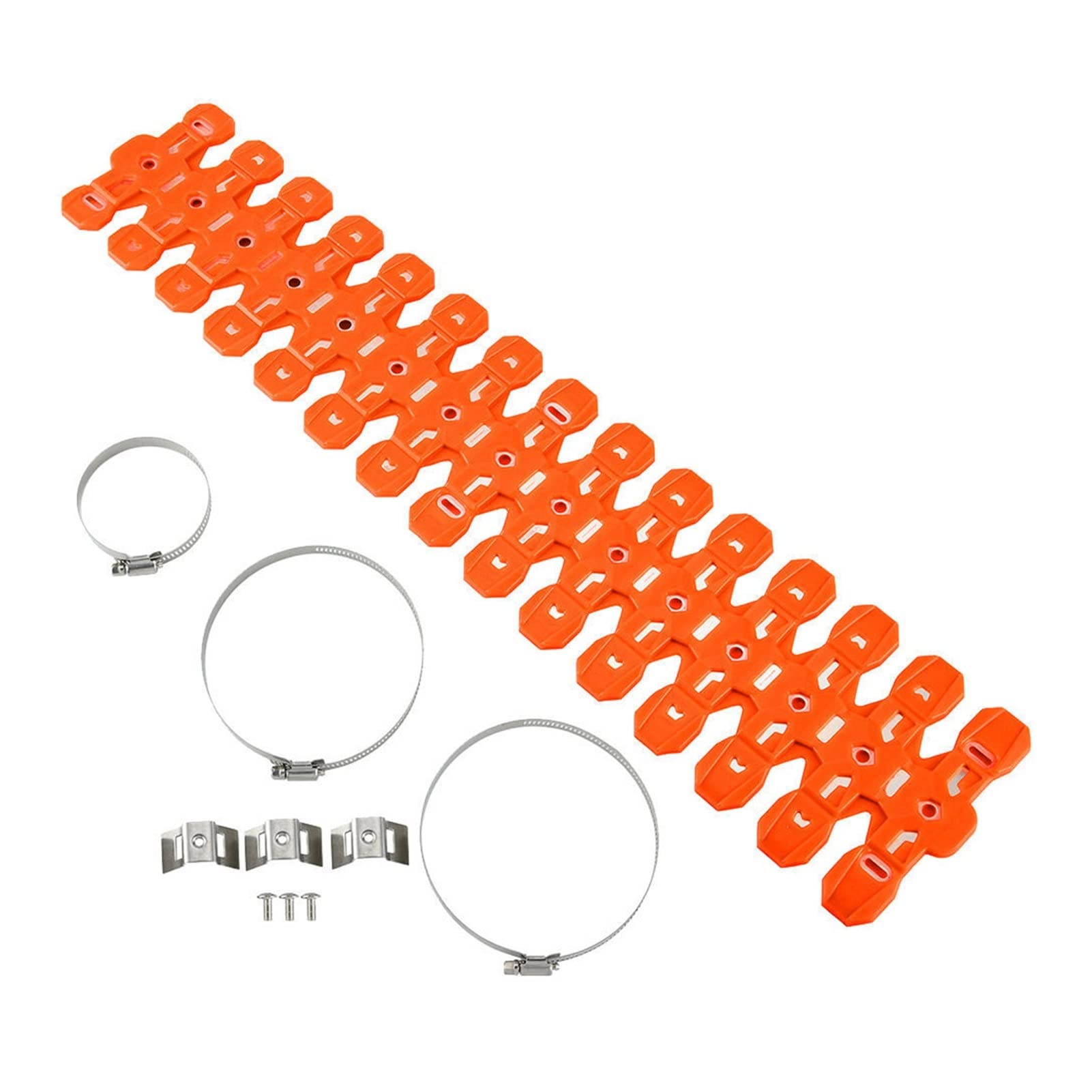 JUANZD 60 cm 2 Hub Motorrad Auspuff Schalldämpfer Rohrschutz Wärmeabdeckung Orange von JUANZD