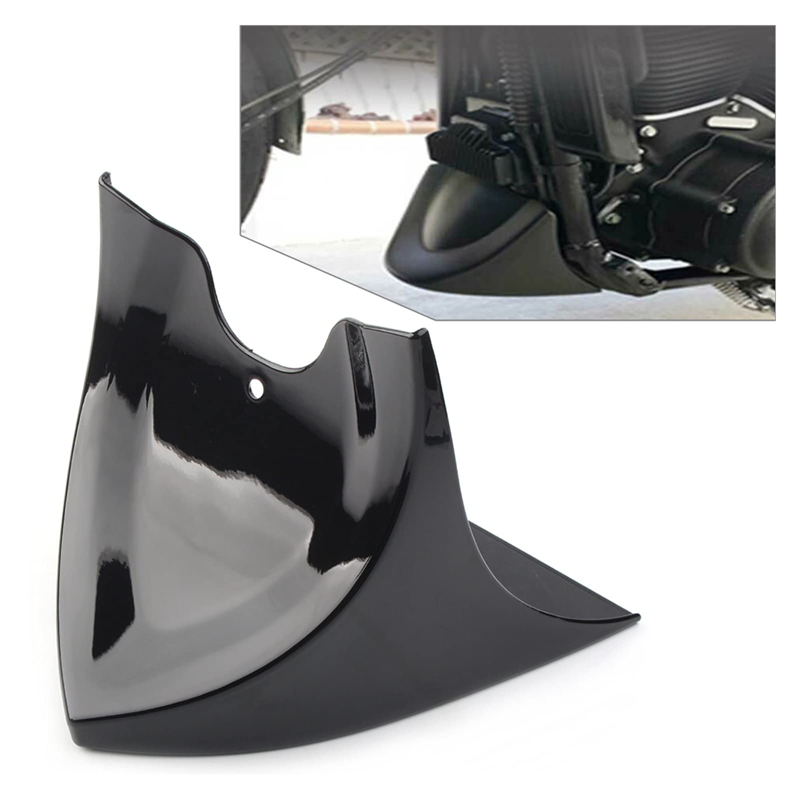 JUANZD 883 motorräder Vorne Kinn Spoiler Verkleidung Kotflügel Abdeckung Trim Fit for Davidson Sportster 883 1200 2004-2018 Motor Zubehör(Gloss Black) von JUANZD