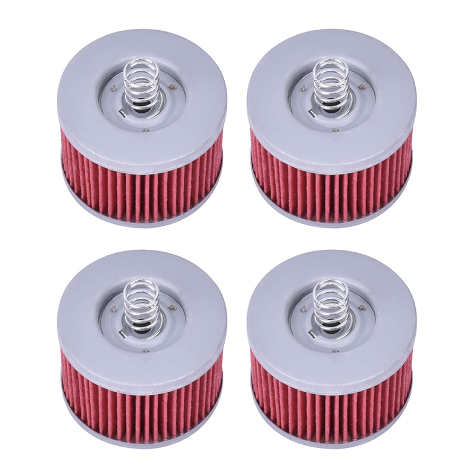 JUANZD Durchmesser 49 mm Höhe 36 mm Motorrad-Ölfilter passend for YS 125 YS125 150 Byson Indonesien FZ16 FZ 16 2SB-E3440-00 21C-E3440-00(4pcs Red) von JUANZD