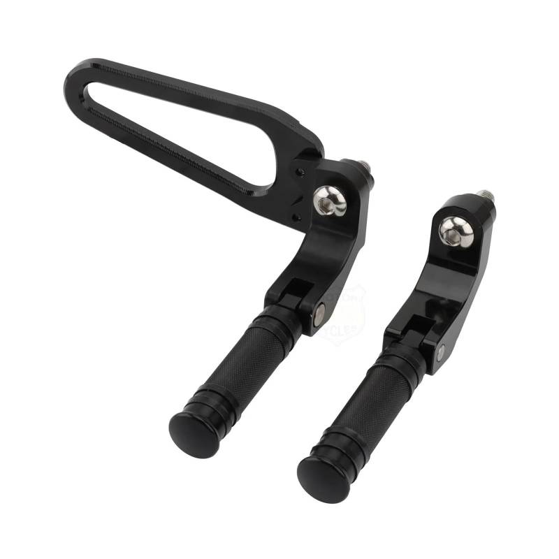 JUANZD Hintere Fußrastenauflage for R18 Classic Beifahrerfußrasten R 18 breite Dielen Pedale Unterstützung Montagesatz Motorradzubehör(Foot Pegs A) von JUANZD