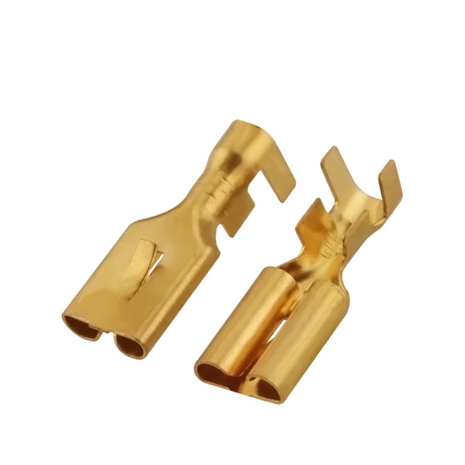 JUANZD Messing vergoldet 7,8 mm Crimp Terminal Kaltpressstecker In Kaltcrimpverbinder DJ625-7.8X0.8C DJ623-E7.8X0.8 for Auto(Female B,50 pcs) von JUANZD