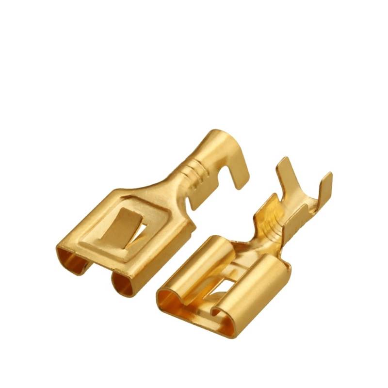 JUANZD Messing vergoldet 7,8 mm Crimp Terminal Kaltpressstecker In Kaltcrimpverbinder DJ625-7.8X0.8C DJ623-E7.8X0.8 for Auto(Female C,200 pcs) von JUANZD