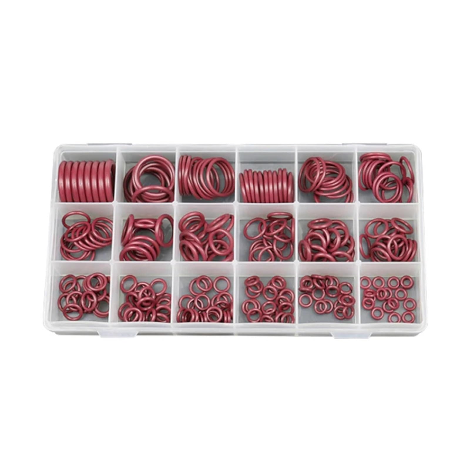 JUANZD O-Ring-Sortiment, HNBR-Gummi-O-Ring-Set, Dichtungssatz for Klimaanlagen, Kfz-Klimaanlagen, Dichtungen R134a, R12, hydraulisch, mechanisch von JUANZD