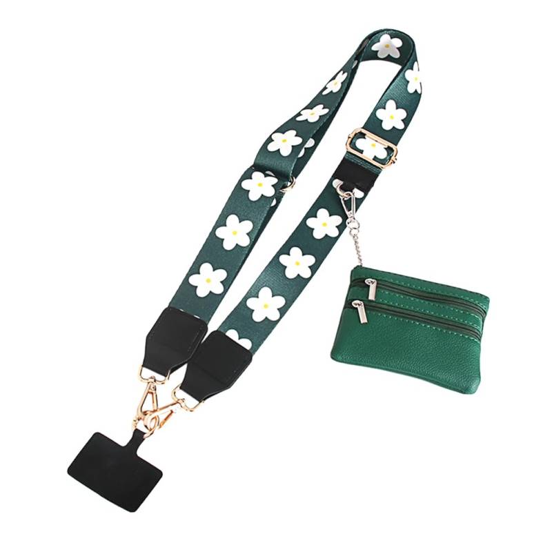 JUCHRZEY Handy-Lanyard mit Tasche, Verstellbarer Schultergurt, zum Umhängen, Handy-Lanyard für Schlüssel, Hüllen, Ausweise, Handy-Zubehör von JUCHRZEY