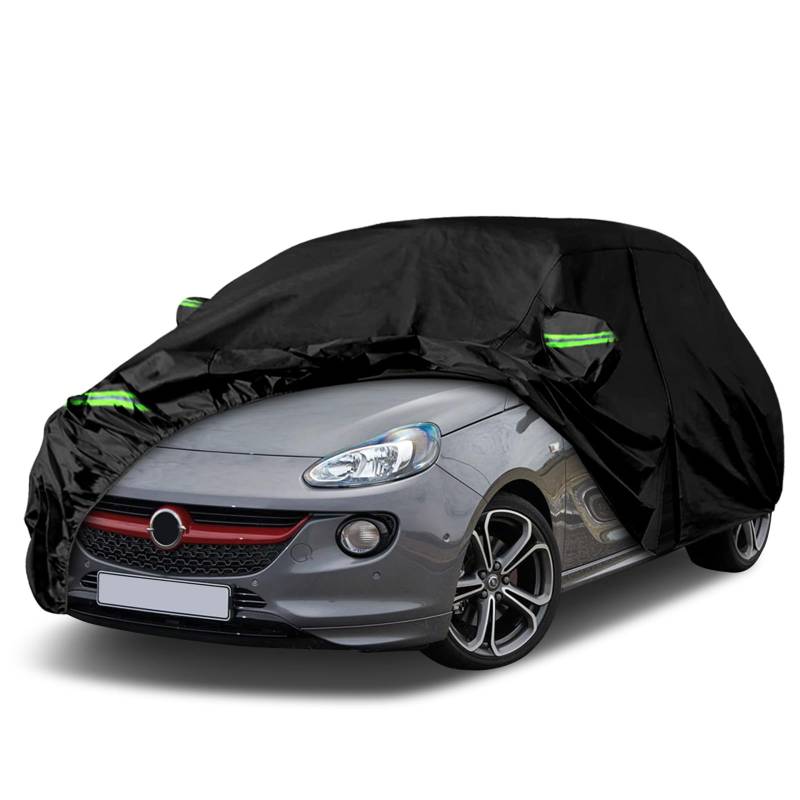 JUDANNA Wasserdicht Autoabdeckung Ersatz für 2012-2019 Opel Adam Hatchback, Vollgarage Autoplane Auto Abdeckplane Outdoor Abdeckung Auto Garage Regen Sonne Staub Schnee Schutz von JUDANNA