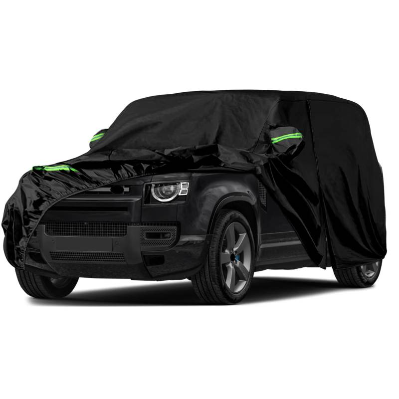 Autoabdeckung Wasserdicht Ersatz für Land Rover Defender 110 2020-2024, Vollgarage Autoplane Outdoor Abdeckung für Regen Schnee Sonne Staub UV Schutz, Winddicht Auto Abdeckplane Winter & Sommer von JUDANNA