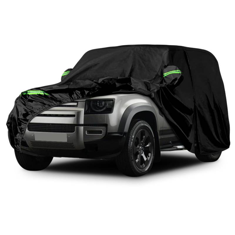 Autoabdeckung Wasserdicht Ersatz für Land Rover Defender 90 2020-2024, Vollgarage Autoplane Outdoor Abdeckung für Regen Schnee Sonne Staub UV Schutz, Winddicht Auto Abdeckplane Winter & Sommer von JUDANNA