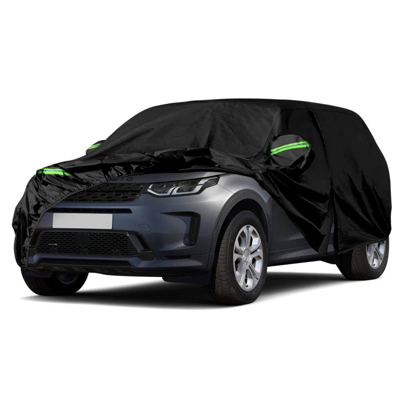 Autoabdeckung Wasserdicht Ersatz für Land Rover Discovery Sport L550 2015-2024, Vollgarage Autoplane Outdoor Abdeckung für Regen Schnee Sonne Staub UV Schutz Winddicht Auto Abdeckplane Winter & Sommer von JUDANNA