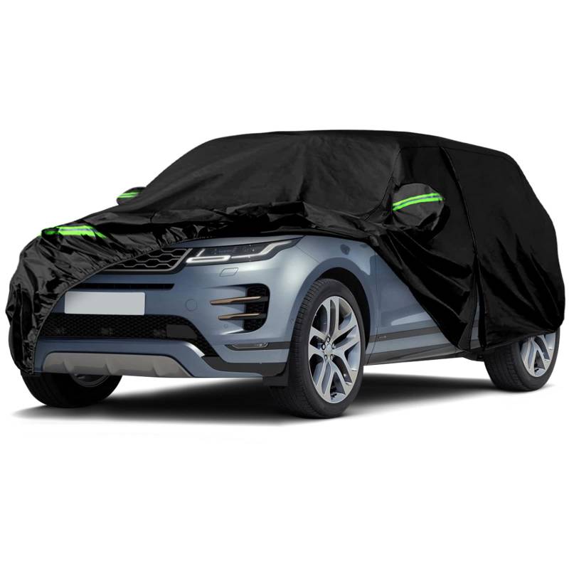 Autoabdeckung Wasserdicht Ersatz für Land Rover Range Rover Evoque 2011-2024, Vollgarage Autoplane Outdoor Abdeckung für Regen Schnee Sonne Staub UV Schutz, Winddicht Auto Abdeckplane Winter & Sommer von JUDANNA