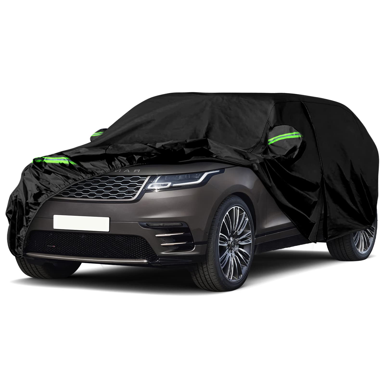 Autoabdeckung Wasserdicht Ersatz für Land Rover Range Rover Velar 2017-2024, Vollgarage Autoplane Outdoor Abdeckung für Regen Schnee Sonne Staub UV Schutz, Winddicht Auto Abdeckplane Winter & Sommer von JUDANNA