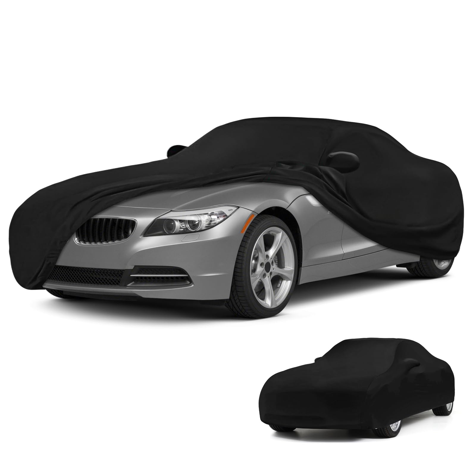 JUDANNA Autoabdeckung Indoor für BMW Z4 2009-2025, Elastisches Innenbereich Auto Abdeckplane Autoplane Indoorgarage Autoschutzhülle Staubdichtes Atmungsaktiv von JUDANNA