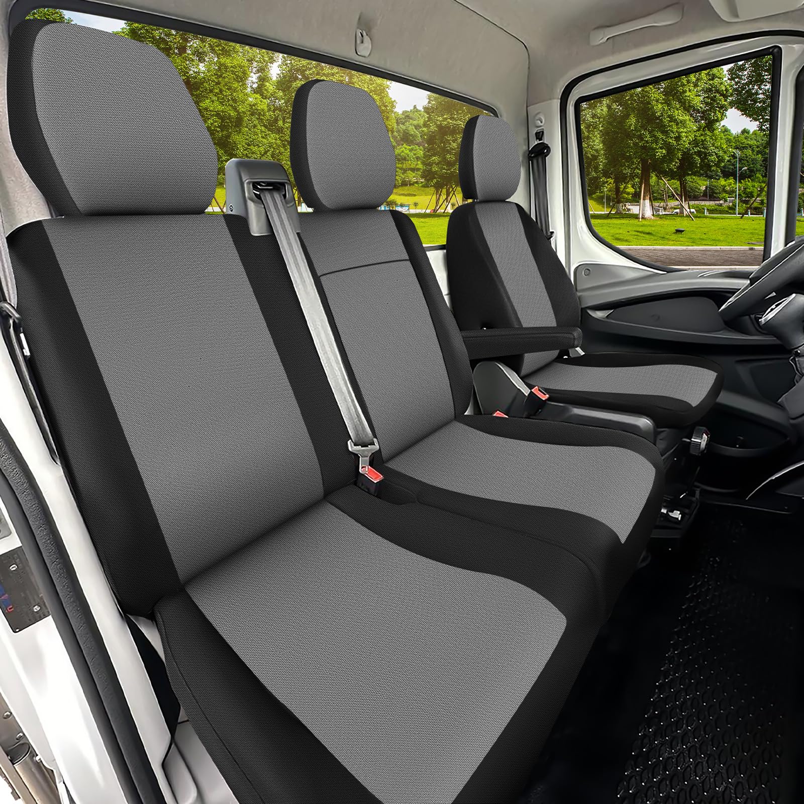 JUDANNA Sitzbezüge Auto für Iveco Daily VI 2014-2024 -2+1- Erste Reihe, Auto Sitzbezüge Autositzbezüge Auto-Sitzschoner Auto Schonbezüge Auto Sitzauflagen Sitzbezug Auto Vordersitze von JUDANNA