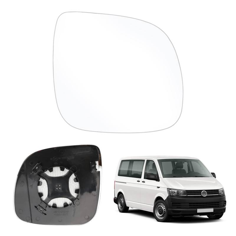 Spiegelglas Ersatz für VW T5 2010-2015, Außenspiegel rechts beheizbar Ersatz für VW T6 2016-2021, Ersatzspiegelglas Ersatz für VW Transporter Caravelle 2014-2018, Spiegel Glas (Rechts) von JUDANNA