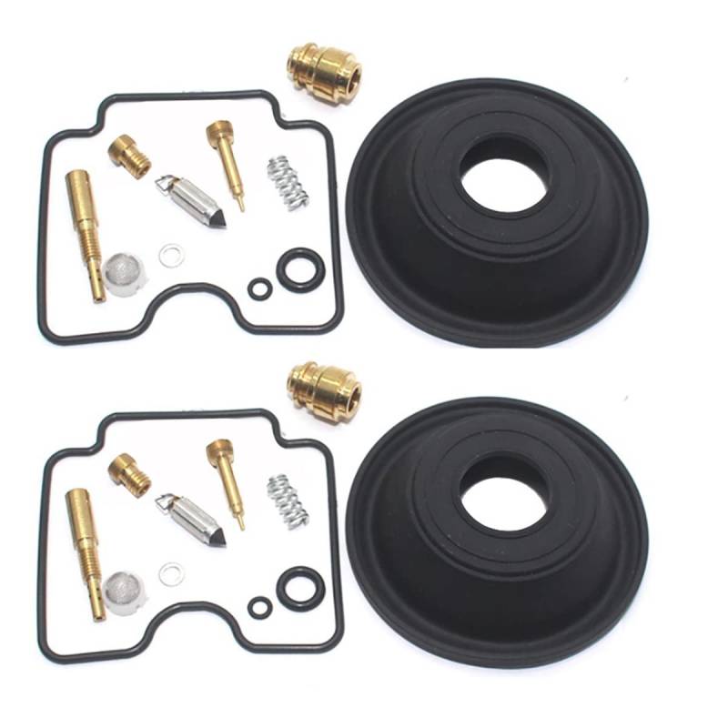 JUIYU Vergaser-Kit for XF650 1997-2003 XF 650 Motorrad-Vergaser-Reparatur-Kit-Kolben-Membran, 2 Set Vergaser (Color : 2 Repair kit) von JUIYU