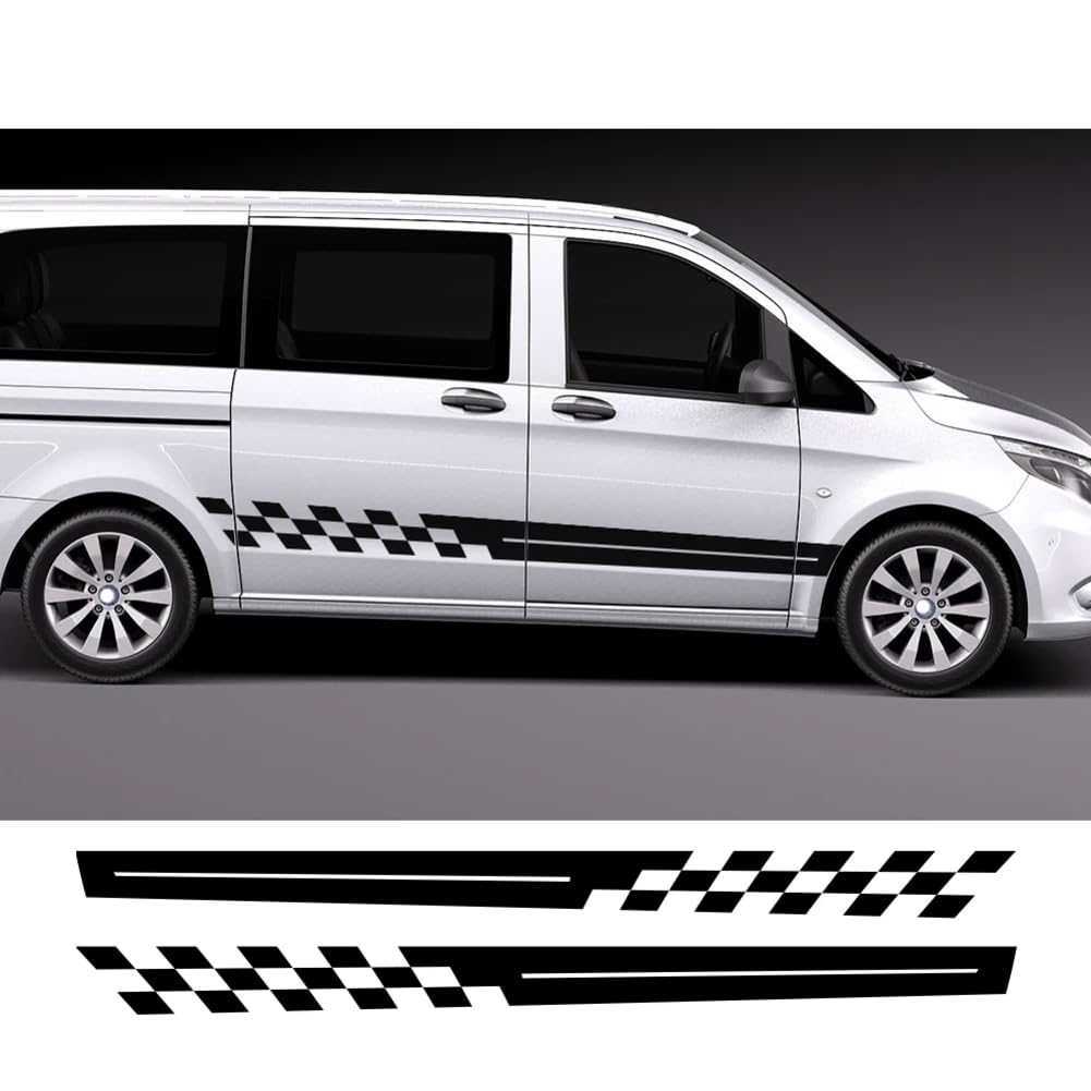 2 STÜCKE Autoseitenaufkleber, Für Mercedes Sprinter Benz Vito V-Klasse Berlingo FIAT Ducato R=enault Automobile Tuning Autozubehör von JUJINGUSA