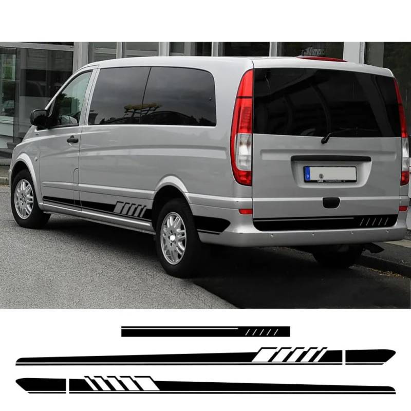 3Pcs Car Stickers, for M=ercedes B=ENZ Vito V Class Viano W638 W639 W447 Marco Polo EQV Camper Van Vinyl Decals Tuning Accessories von JUJINGUSA