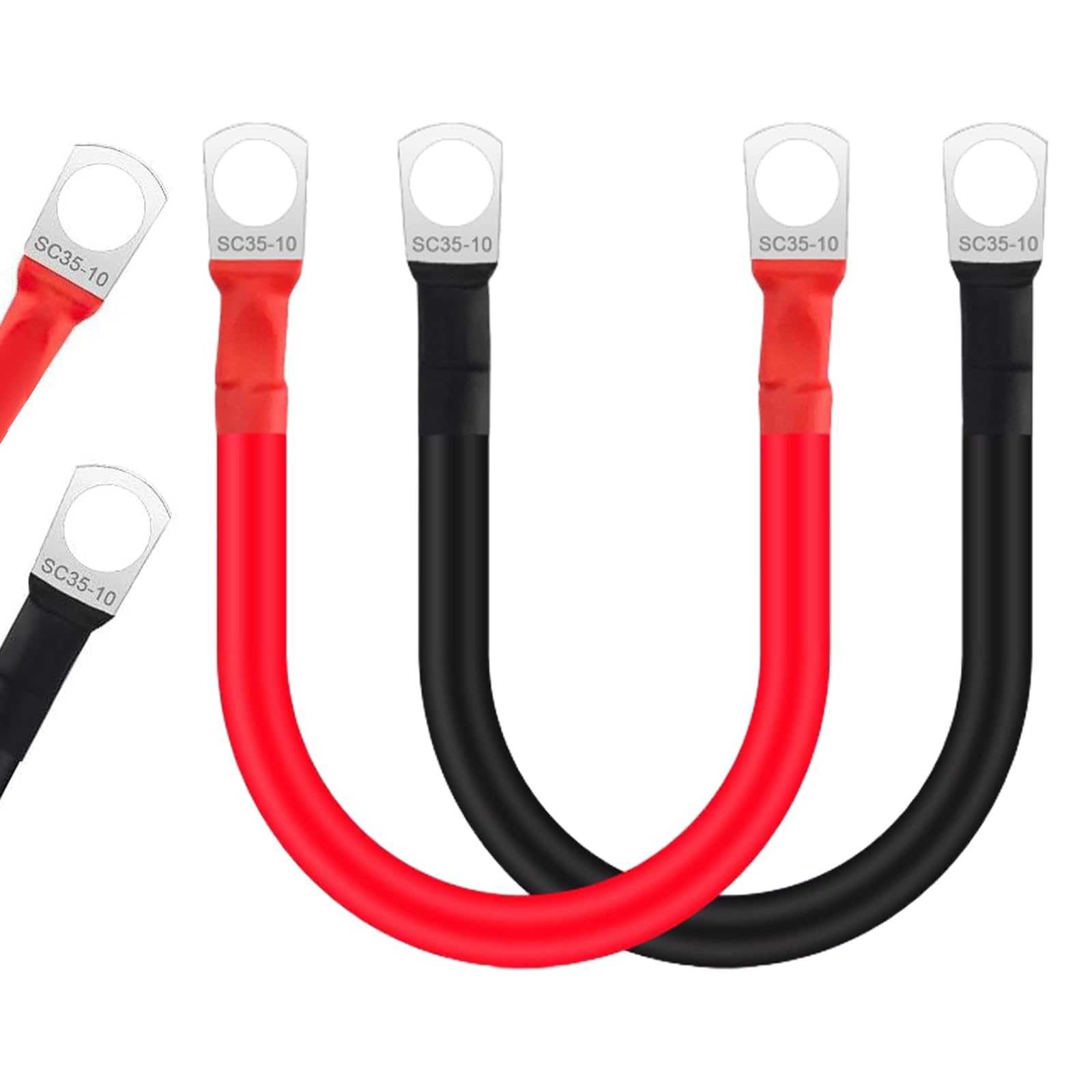 JULIK Autobatterie Batteriekabel 25mm2 30cm 2 Stück 12V 3AWG Auto Batterie Kabel starthilfekabel Massekabel Mit M10 Ringklemmen Batterien Verbindungskabel Kupferkabel für Auto Motorrad Kfz LKW Solar JULIK Autobatterie Batteriekabel 25mm2 30cm 2 Stück 12V 3AWG Auto Batterie Kabel starthilfekabel Massekabel Mit M10 Ringklemmen Batterien Verbindungskabel Kupferkabel für Auto Motorrad Kfz LKW Solar von JULIK