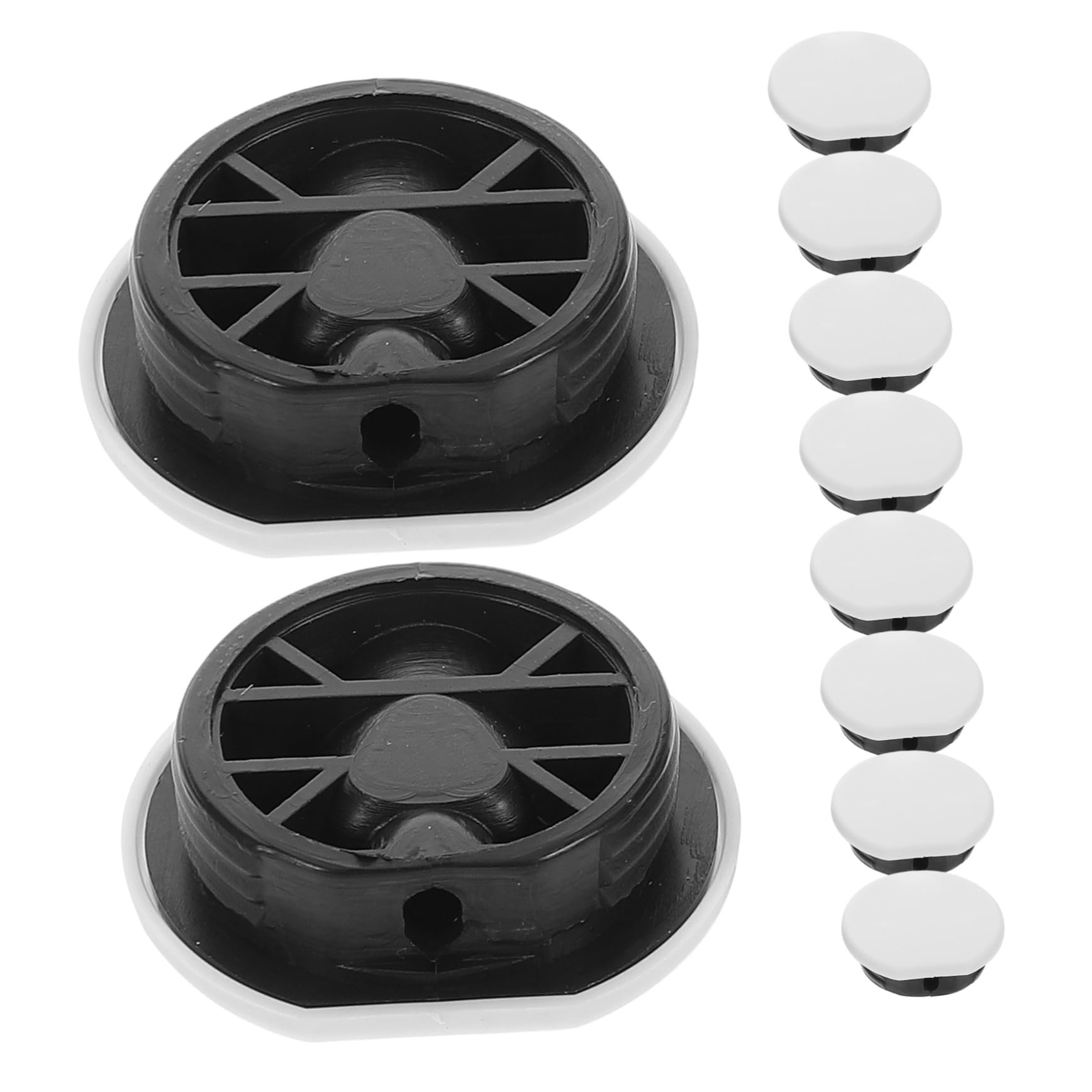 JUMPLAWN 10 Sätze Möbelverbinder Sektional-Couch-dornschließe Hardware-zubehör Für Sofagarnituren Kleine Sofaverbinder Sofa-anbauteile Kleine Runde Steckverbinder Schnalle Stecker Pp Weiß von JUMPLAWN