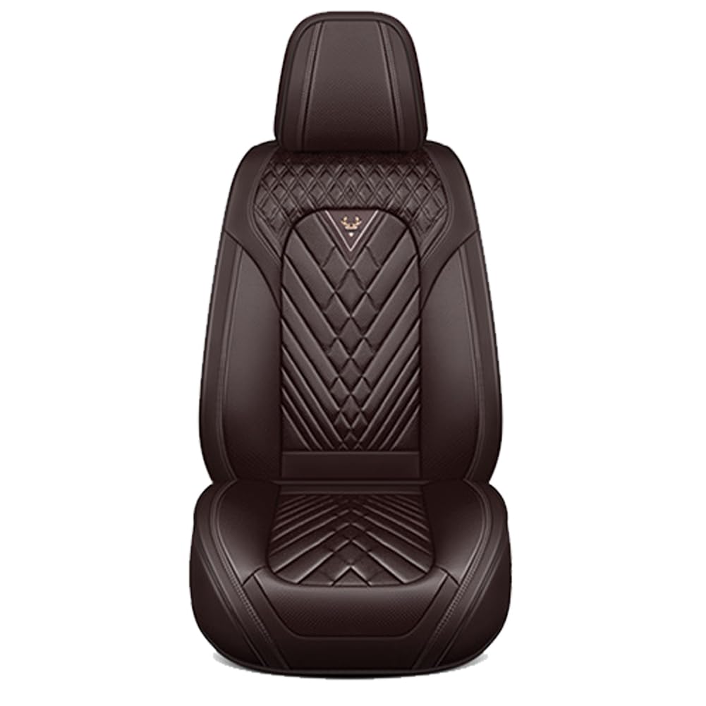 JUNJIKAIDAN Auto Sitzbezüge Set Autositzbezüge für Renault 25 1984-1992, Leder Autositzbezug Sitzbezug Schonbezüge Wasserdicht Vorne Hinten Sitzschoner,A/Standard-F/Brown von JUNJIKAIDAN