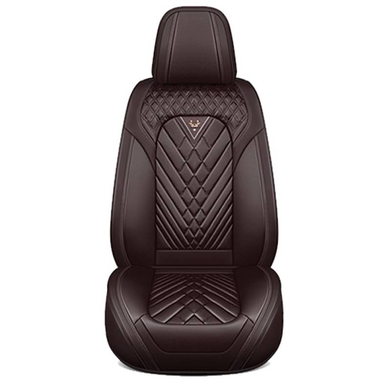 JUNJIKAIDAN Auto Sitzbezüge Set Autositzbezüge für Toyota 4Runner 5seats 2010-2014, Leder Autositzbezug Sitzbezug Schonbezüge Wasserdicht Vorne Hinten Sitzschoner,A/Standard-F/Brown von JUNJIKAIDAN