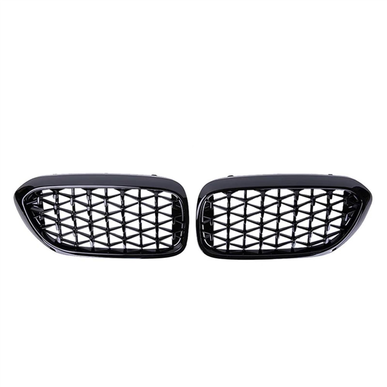 JUNOOS Auto-Front-Nierengrill, Stoßstangen-Renngrill Meteor Diamond Für B&MW 5er G30 G31 G38 520i 530i 540i 2018-2020 Front Kühlergrille(Glossy Black) von JUNOOS