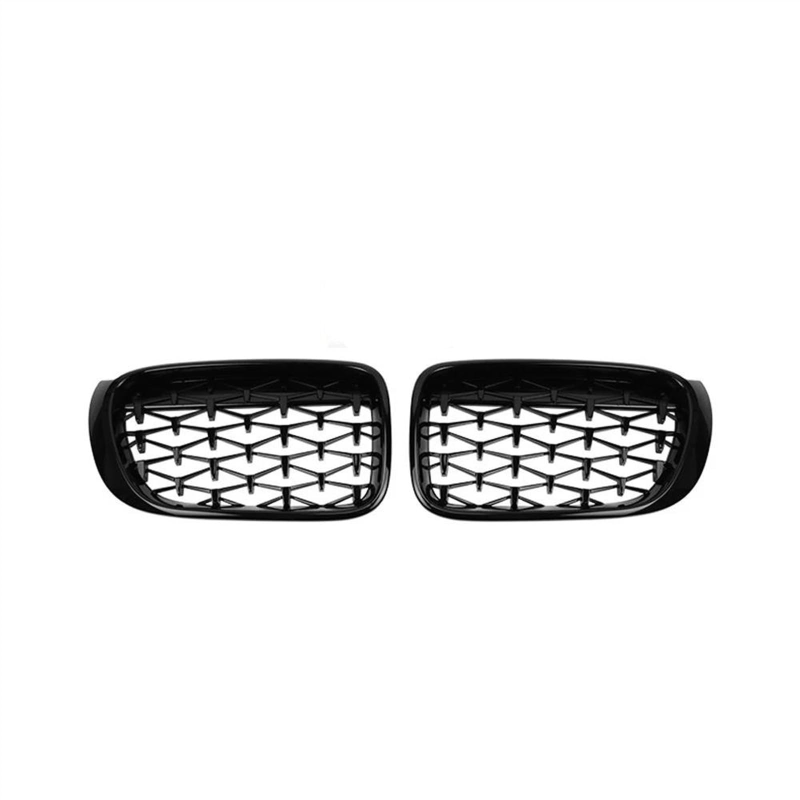 JUNOOS Auto-Frontgrill Renngrill Nierengitter Im Diamant-Meteor-Stil Für B&MW X3 X4 F25 F26 2014-2017 Front Kühlergrille(Schwarz) von JUNOOS