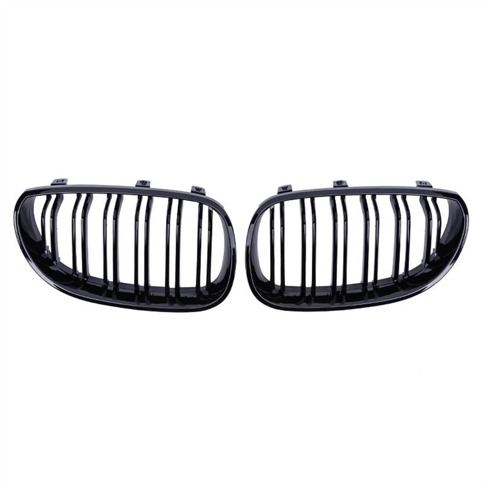 JUNOOS Für B&MW 5er E60 M5 E61 520i 545i 550i 535i 2003-2010 Frontstoßstange Nierengrill Grillgitter Doppellinien-Renngitter Front Kühlergrille von JUNOOS