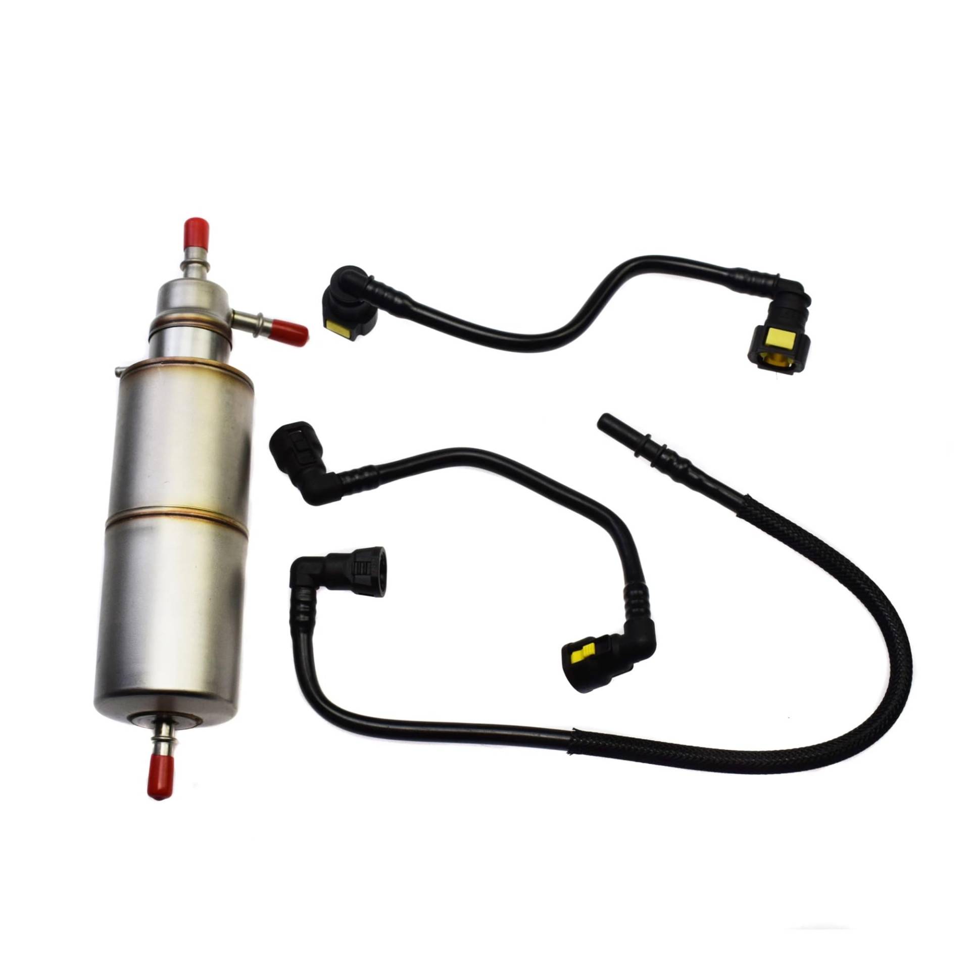 Einspritzdüsen-Rücklaufleitung, Kraftstofffilter und Kraftstoffrücklaufschlauchleitung, for Mercedes-Benz, W163 ML320 ML350 ML430 ML500 ML55 AMG, A1634770701, A1634770201(Size:Filter Hoses Kit) von JUNPIY