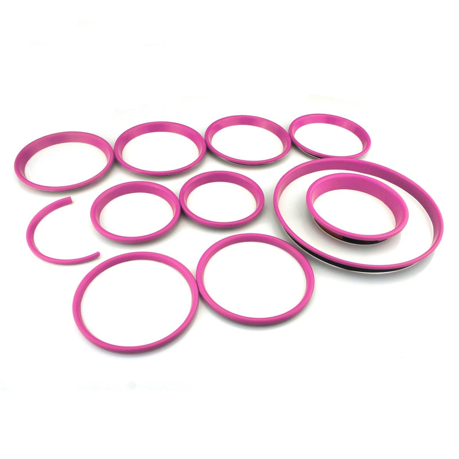 JUNPIY, for, Cooper Zubehör Car-Styling-Innenaufkleber, for, Cooper F56 F55 Hardtop-Dekorationsabdeckung, for, F56 Schrägheck Auto-Lüftungsgitter(Pink 6.5 inches) von JUNPIY