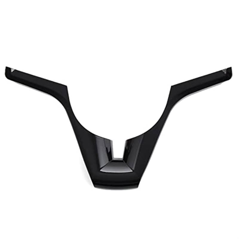 JUNPIY, for Chevrolet, for Cruze, Trax Tracker Limousine Schrägheck 2009–2015, Auto-Lenkradverkleidung, Chrom-Aufkleber-Zubehör Auto-Lenkradverkleidung(Black Black) von JUNPIY