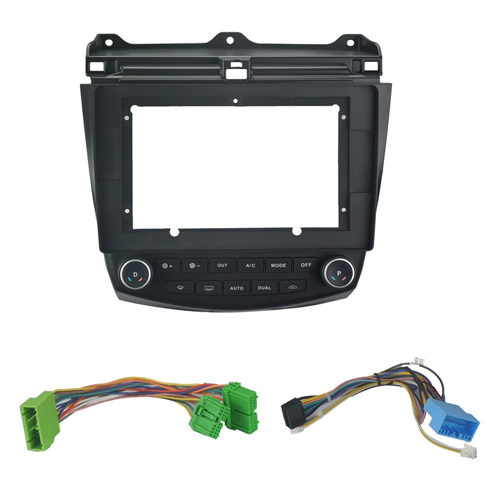 JUNPIY 10,1-Zoll-Autoblende mit Klimaanlage und Canbus-Box, for Accord, 7. 2003-2007, Blenden, Armaturenbrett, Auto-DVD-Rahmen Stereo-Panel-Rahmen(NO DUAL) von JUNPIY