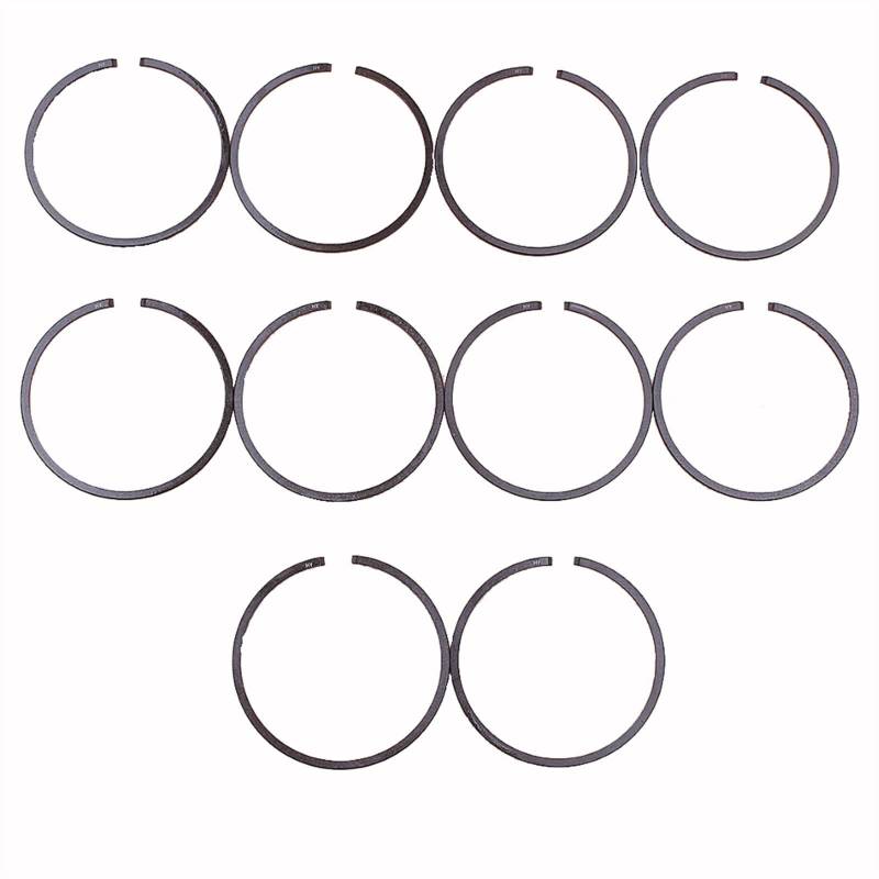 JUNPIY 10 Stück Lot 44 mm * 2,0 mm Kolbenring Universal, for CG520 Freischneider Rasentrimmer 44F-5 Motor 52CC, for Mitsubishi TL52 TB52 Kettensägen-Kolbenring von JUNPIY