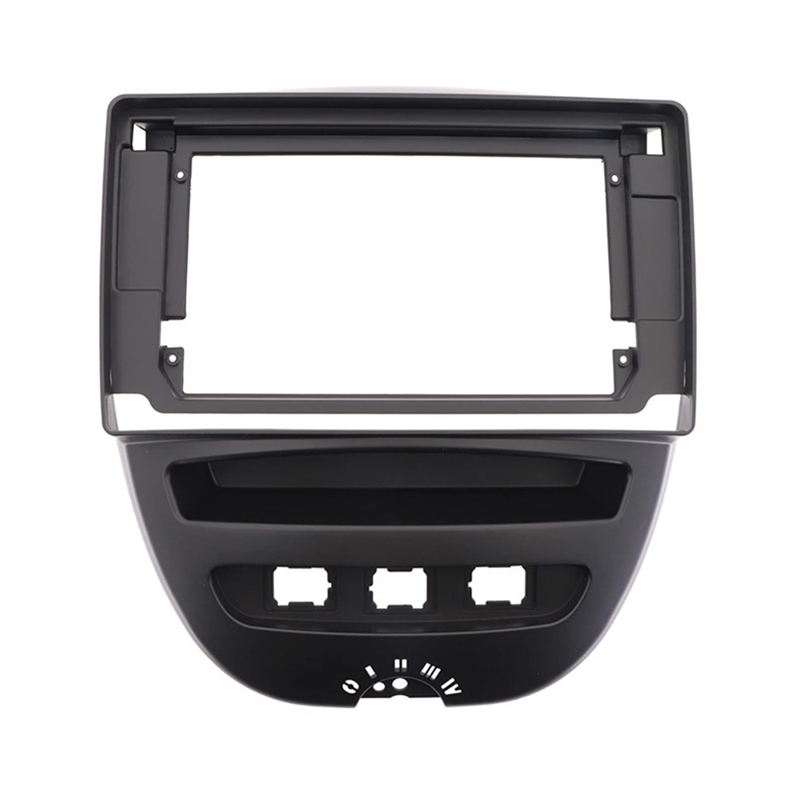 JUNPIY 2-Din-Autoradio-Rahmen, for Toyota, Aygo, for Citroen, C1, for Peugeot, 107 2005–2014, Faszien-Armaturenbrett-Set, DVD-Radio-Panel-Stereo-Abdeckung Blende für Radioblende(10.1 Inch) von JUNPIY