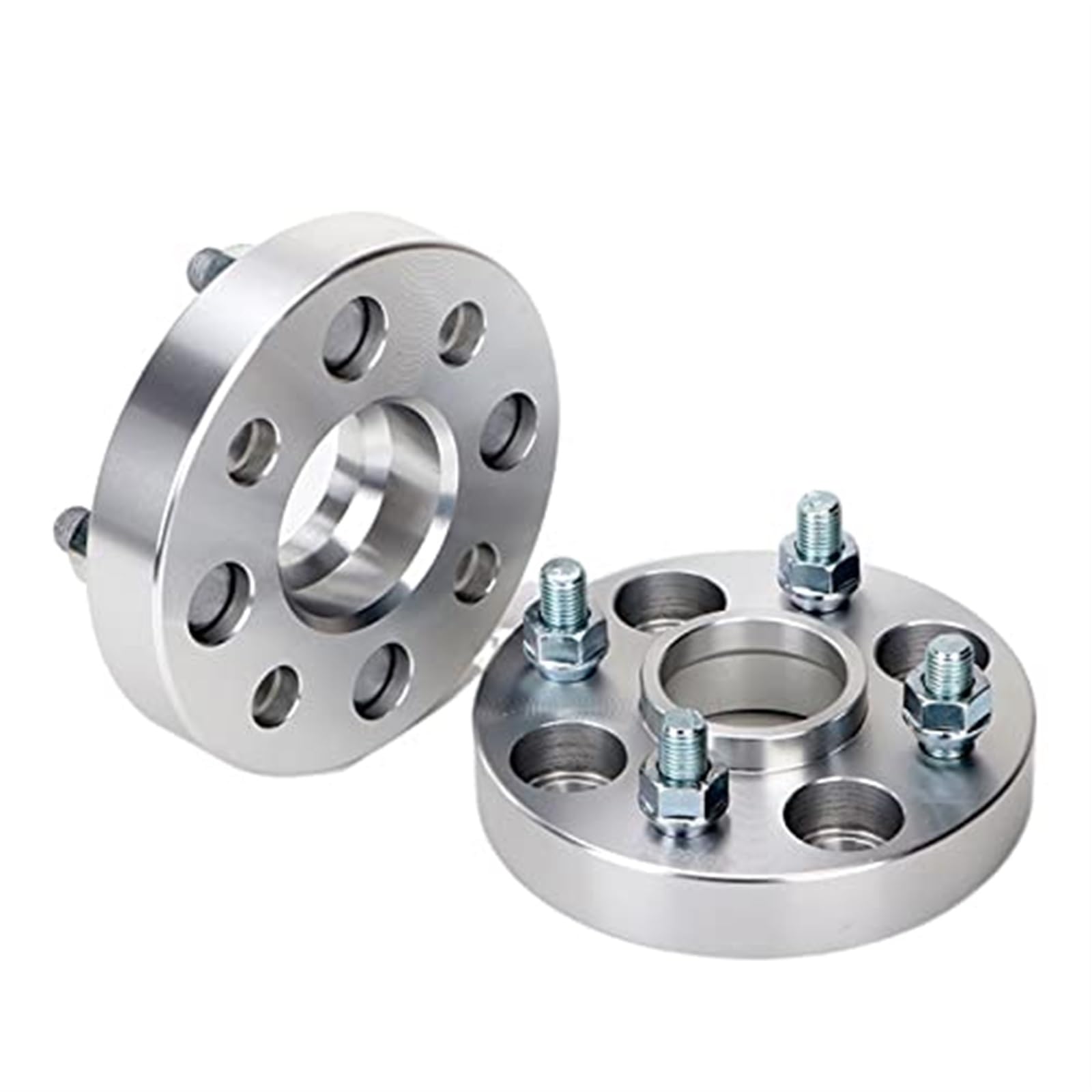 JUNPIY 2 Stück PCD 4x114,3 15/20/25/30/35 mm Hubcentric 60,1 mm Mutter 12 * 1,25 Spurverbreiterungsadapter, for Suit 4lug Car Spurverbreiterungen(Black 2PCS 15mm Silver) von JUNPIY