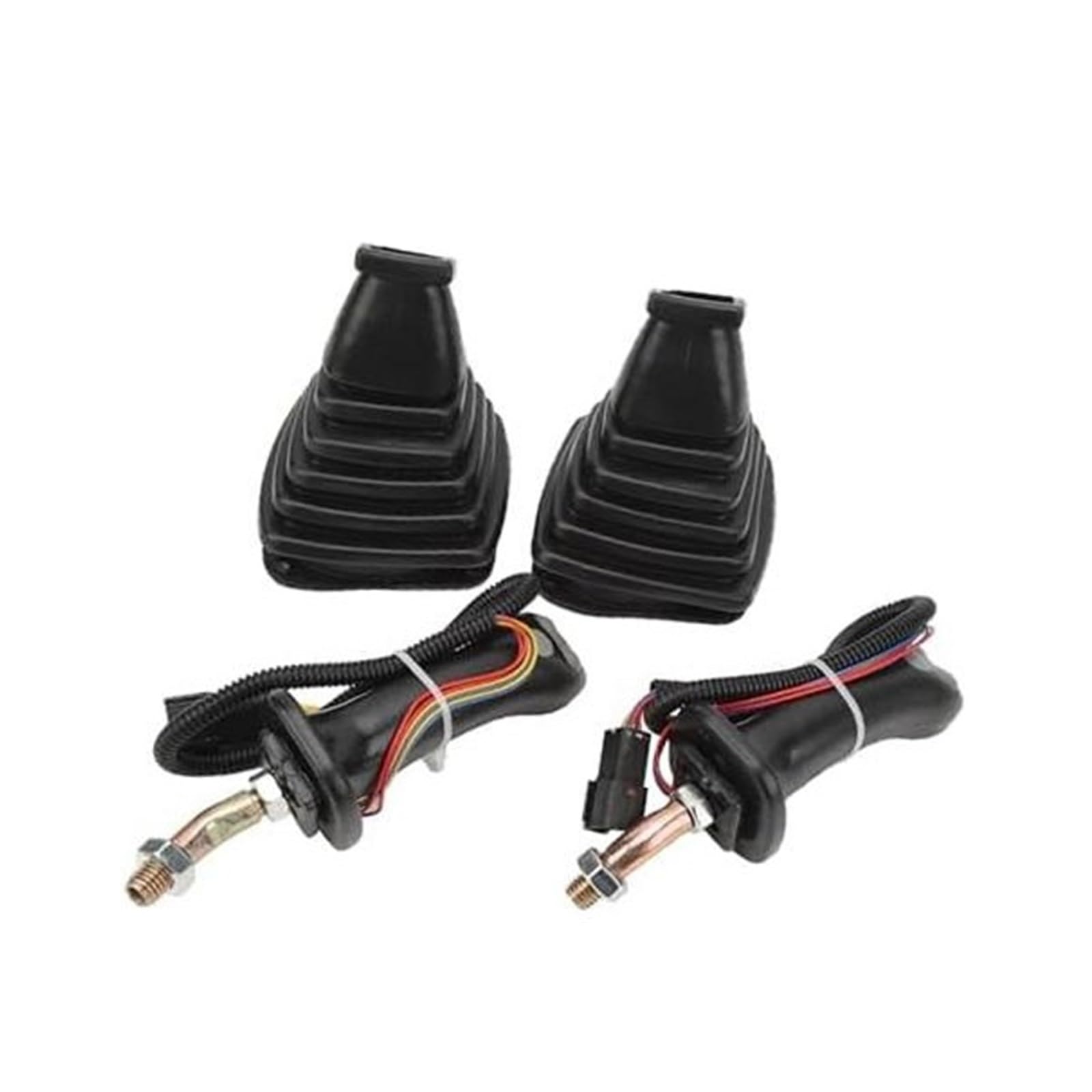 JUNPIY 2-teilige Joystick-Griffe for Bagger, hochfeste 3-Tasten-Joystick-Griffe for Bagger mit Ersatzstaubschutz, for Doosan DH DX150 215 225 300 37020119C Joystick für Bagger von JUNPIY