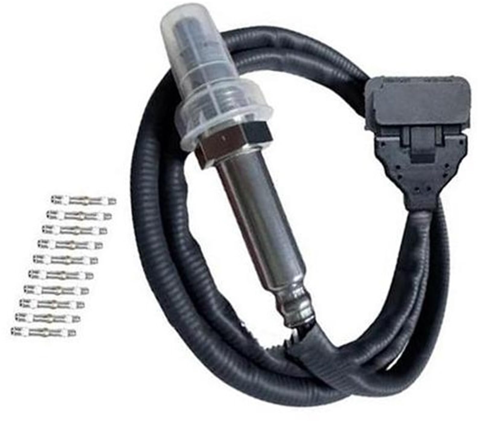 JUNPIY 2294291 2064769 2247381 2296801 5WK97401 Stickstoff Sauerstoff 24V for Scania Motor Ersatzteile Stickoxid Sensor Kfz-Sauerstoffsensor(Black Probe) von JUNPIY