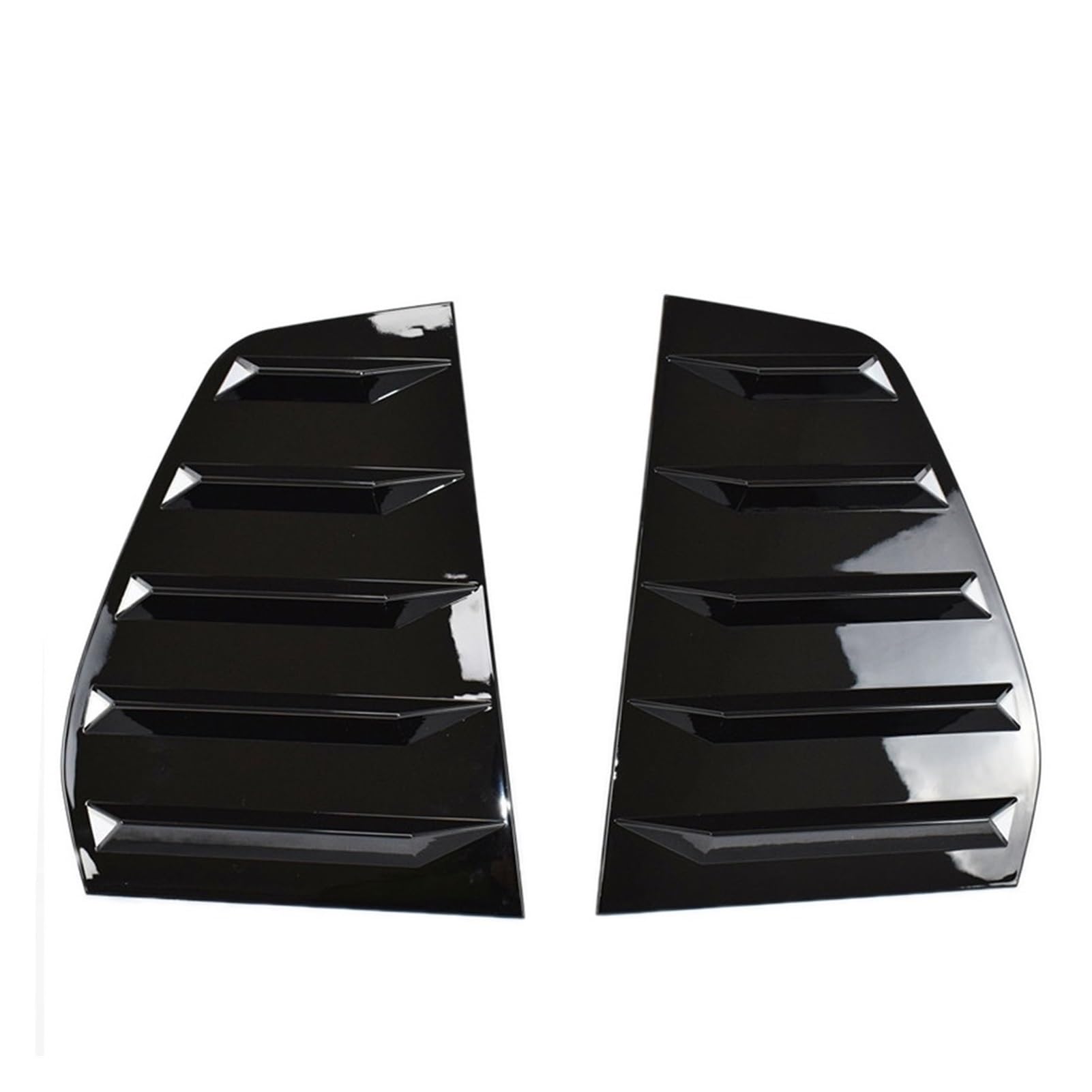 JUNPIY 2PCS Auto-Heckfenster-Shutter-Abdeckungs-Ordnung, for VW, for Golf 6, for Golf 7, for Golf 7,5 MK7 7,5 GTI GTD R MODELLE, Fenster-Lamellen-Seitenschlitz-Ordnung Autofenster-Lamellenaufkleber(Br von JUNPIY