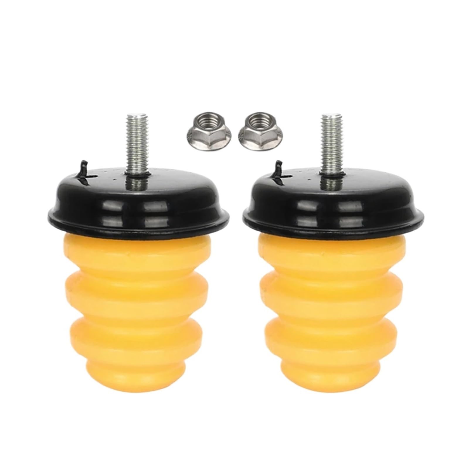 JUNPIY 2Pcs Hinterachse Gummi Stoßdämpfer Bump Stop Stoßstange Frühling 15712438 Vorder Arm 15153958, for GMC, for Sierra, for Chevy, for Silverado 1500 Stoßdämpfer-Gummipuffer(2Pcs Rear) von JUNPIY