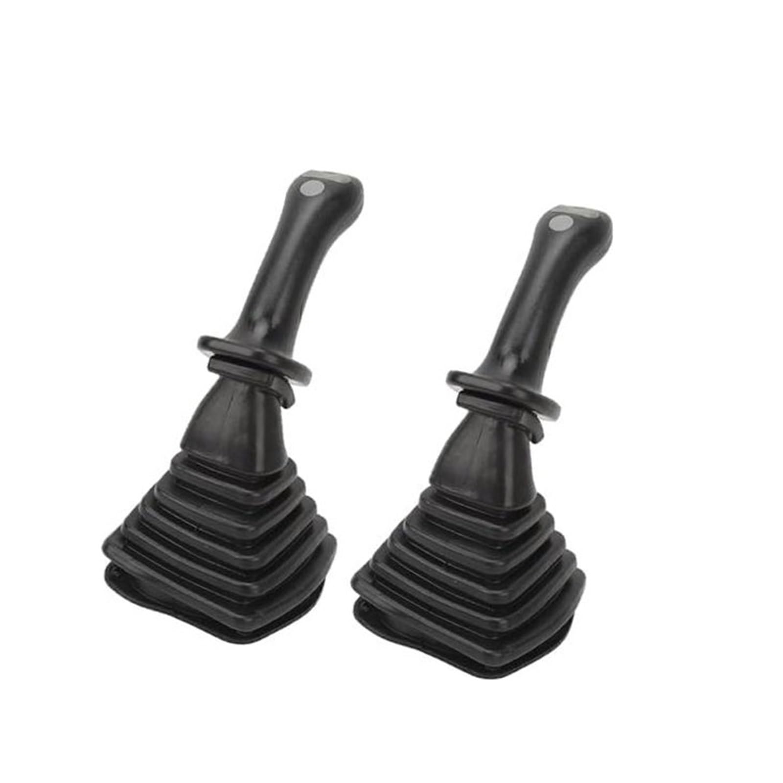 JUNPIY 3-Tasten-Joystick-Baugruppe for Bagger, 2-teilige L + R-Joystick-Griffe for Bagger mit Staubschutzhülle, 6-poliger Aluminium-Joystickhebel for Bagger, for Doosan DH DX150 215 225 300 37020119C von JUNPIY