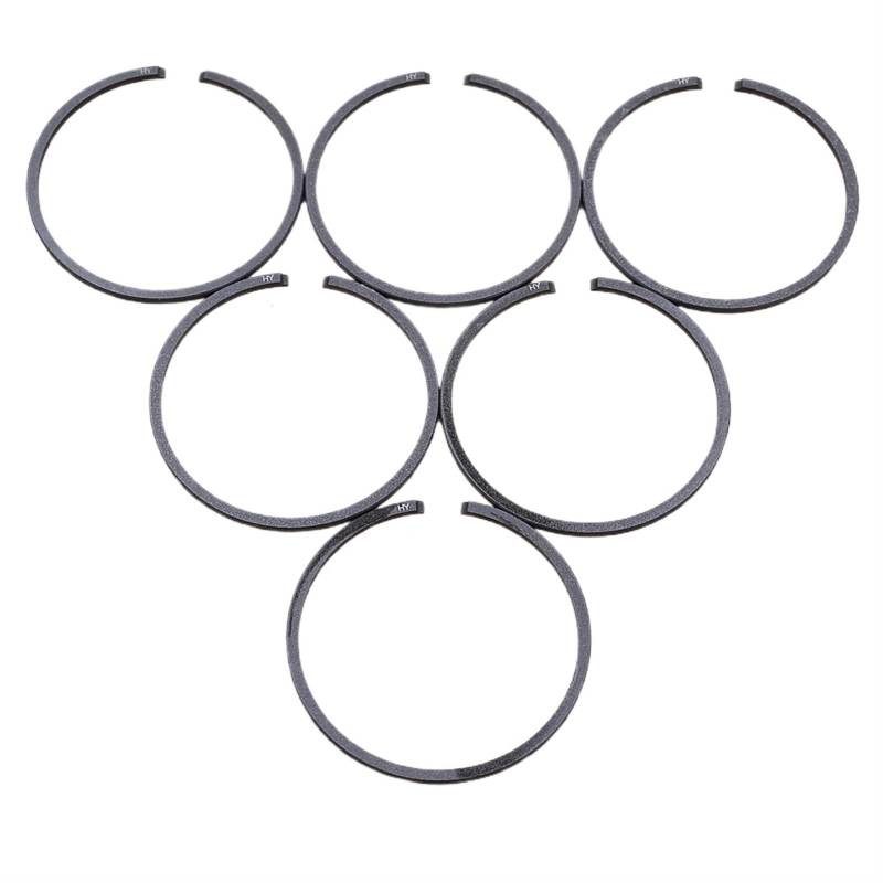 JUNPIY 4 6-teiliges 38 mm x 1,5 mm Kolbenring-Set, for Husqvarna 36 136 137 141 142 235P 235R 232L 240RJ 240RBD Kettensäge Freischneider Trimmer Kettensägen-Kolbenring(6PCS) von JUNPIY