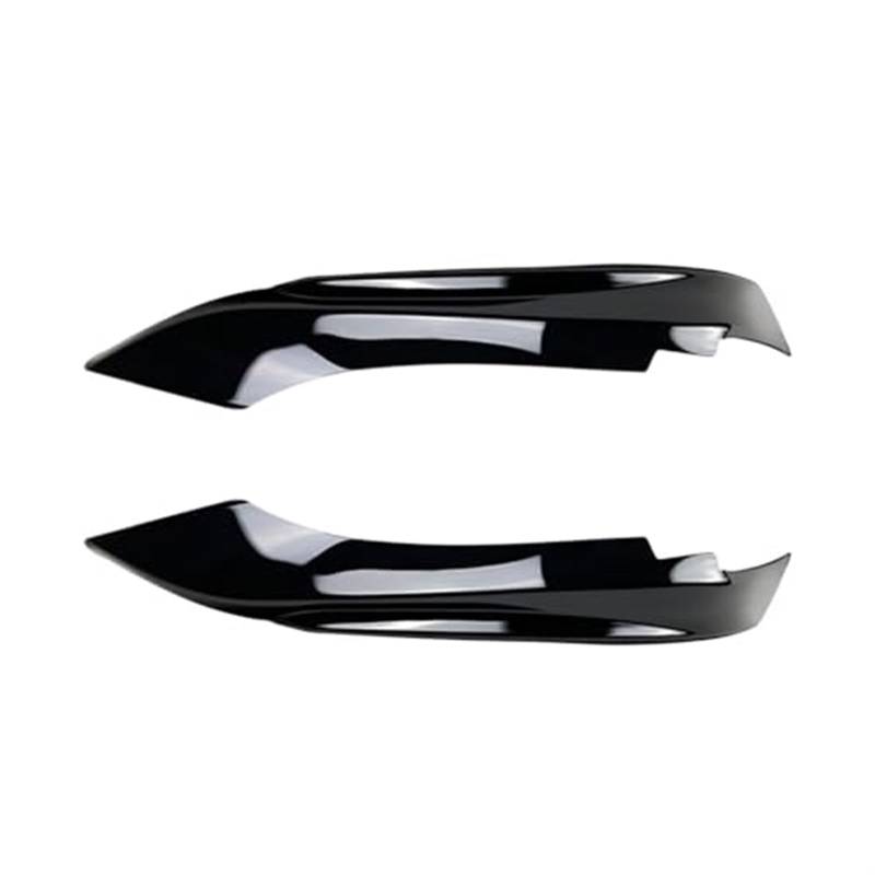 JUNPIY 4-teiliges Auto-Frontstoßstangen-Lippenspoiler-Splitter-Diffusor-Abdeckungsschutz-Nachrüst-Bodykit, for, F32 F33 F36 4 Ser 420i M440i 2014-2020 Frontspoiler Frontsplitter-Spoiler(Black Gloss B von JUNPIY