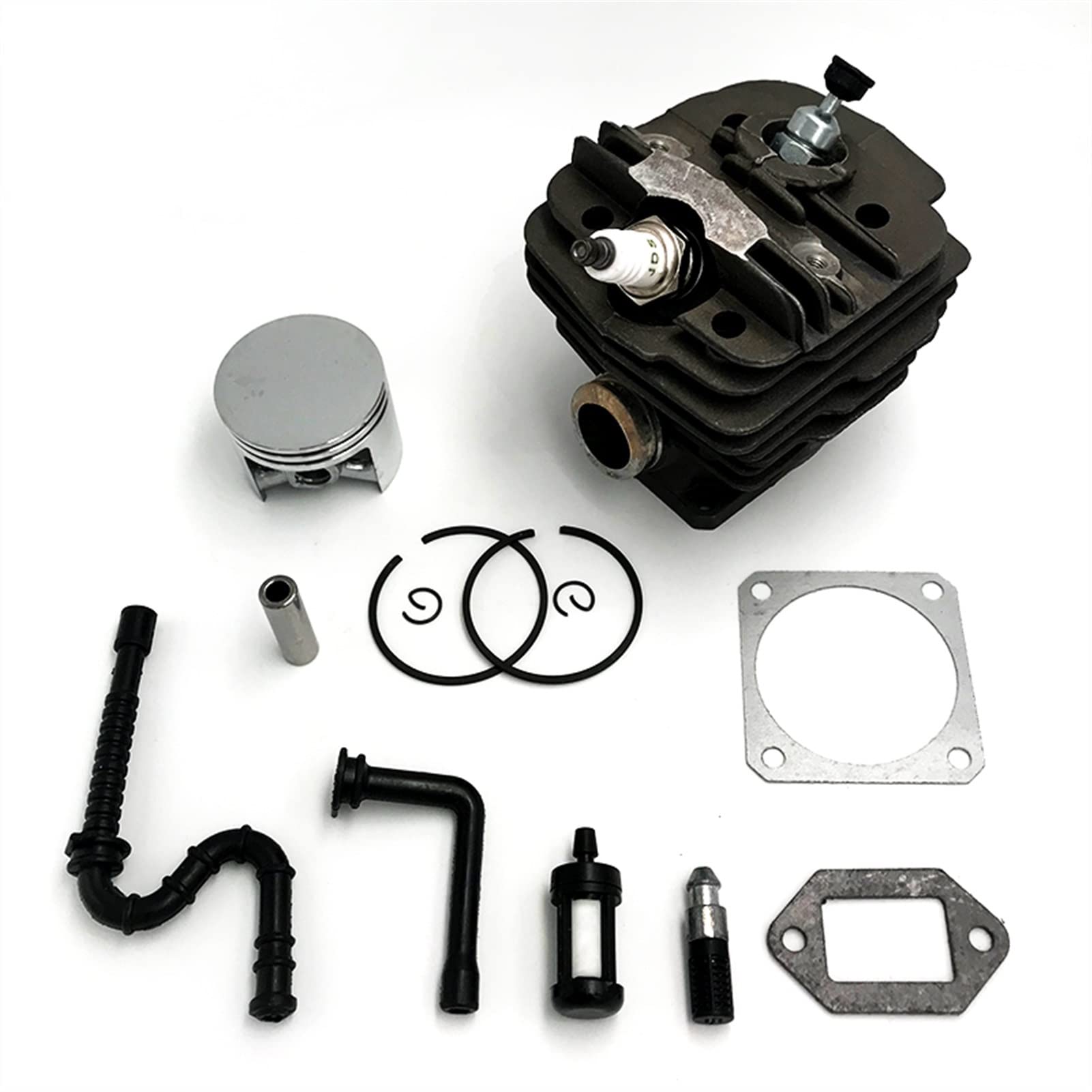 JUNPIY 48mm Zylinder Kolben Zündkerze Kit, Für, for 034 036 MS360 MS340 MS 340 360 Kettensäge Motor Motor 11250201206 1125 020 1206 Zylinderkolben von JUNPIY